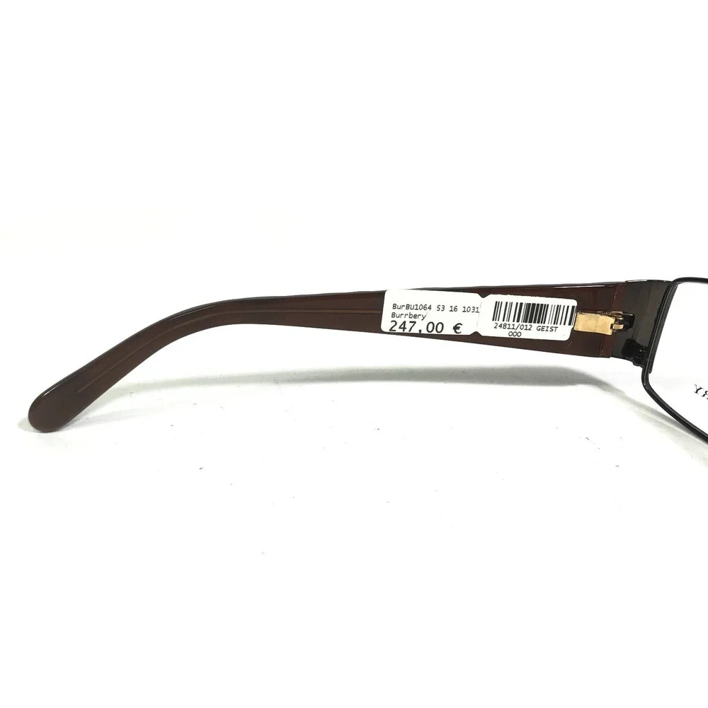 Burberry B1064 1031 Eyeglasses Frames Brown Checkered Square Full Rim 53-16-130